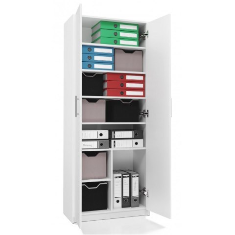 TOP E SHOP Szafa aktowa OLIV 2D 74x35xH180 biały