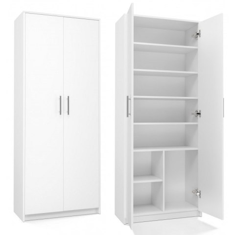 TOP E SHOP Szafa aktowa OLIV 2D 74x35xH180 biały
