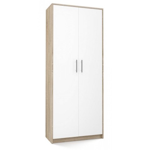 TOP E SHOP Szafa aktowa OLIV 2D 74x35xH180 sonoma/biały