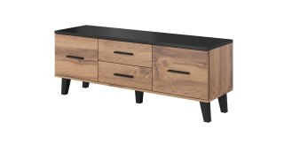 Cama MEBLE RTV LOTTA 140 2D2S wotan + czarny mat