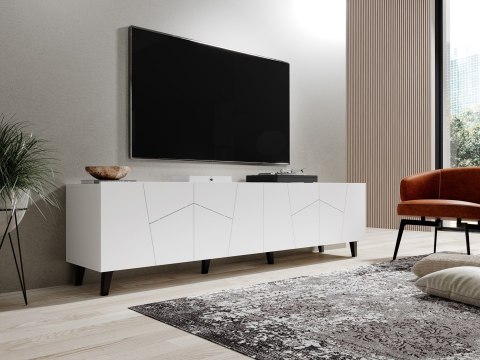 Cama MEBLE Szafka RTV ETNA 200x42x52 biały mat