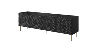 Cama MEBLE Szafka RTV HOLE 190x40,5xH59,5 czarny mat