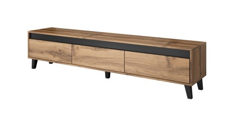 Cama MEBLE Szafka RTV NORD 185cm dąb wotan/antracyt