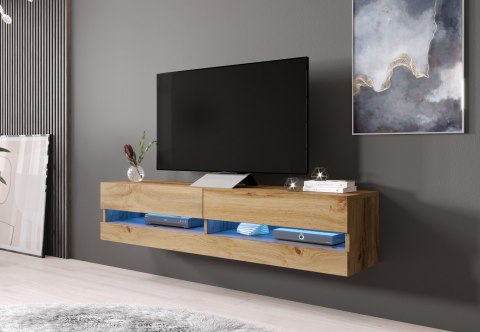 Cama MEBLE Szafka RTV VIGO NEW '180' 30/180/40 dąb wotan