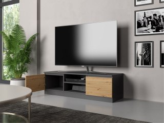 TOP E SHOP Szafka RTV 120x40xH36 antracyt/artisan