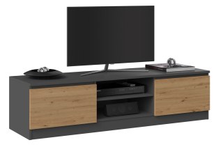 TOP E SHOP Szafka RTV 140x40xH36 antracyt/artisan