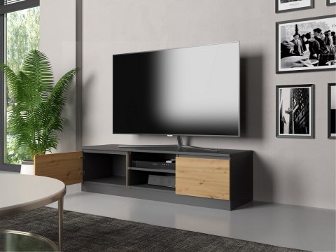 TOP E SHOP Szafka RTV 140x40xH36 antracyt/artisan TOP E SHOP Szafka RTV 140x40xH36 antracyt/artisan