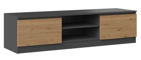 TOP E SHOP Szafka RTV 140x40xH36 antracyt/artisan TOP E SHOP Szafka RTV 140x40xH36 antracyt/artisan