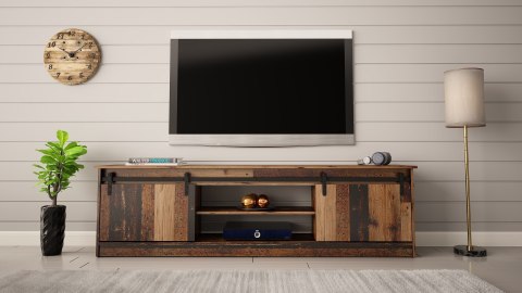 Cama MEBLE Szafka RTV GRANERO 200x56,7x35 old wood