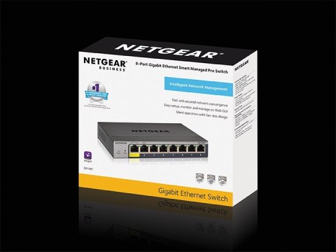 NETGEAR Switch Netgear GS108T-300PES 8p Managed Gigabit