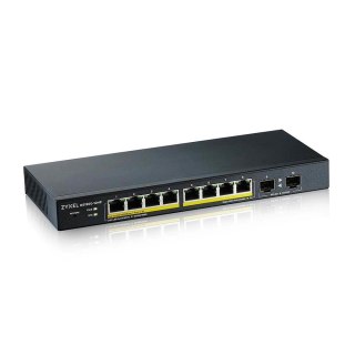 ZyXEL Switch Zyxel GS1900-10HP 10p PoE (PoE+: 8;) 77W Managed Gigabit