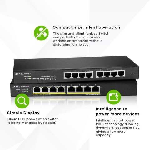 ZyXEL Switch Zyxel GS1915-8 8p Managed Gigabit