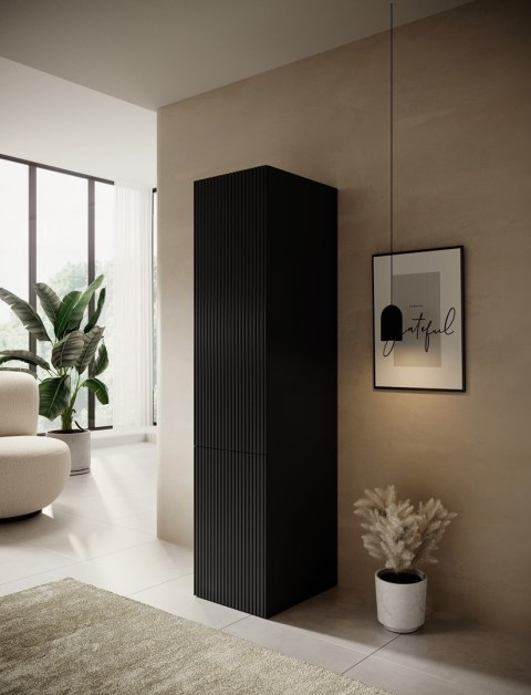 Cama MEBLE Szafa PAFOS 1D 45x55,5x198,5 czarny mat