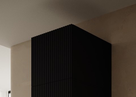 Cama MEBLE Szafa PAFOS 1D NADSTAWKA 45x55,5x45 czarny mat
