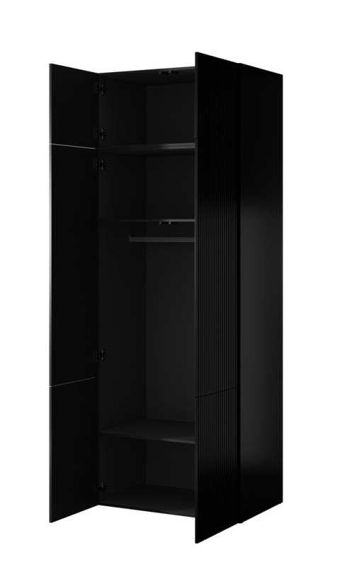 Cama MEBLE Szafa PAFOS 2D NADSTAWKA 90x55,5x45 czarny mat