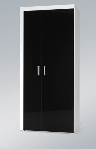 Cama MEBLE Szafa SAMBA (Unit 1) biały/czarny połysk