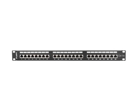 Lanberg Patch panel Lanberg PPS5-1024-B (1U; kat. 5e; 24xRJ-45) Lanberg Patch panel Lanberg PPS5-1024-B (1U; kat. 5e; 24xRJ-45)
