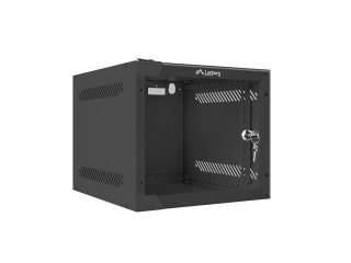 Lanberg Szafa rack Lanberg WF10-2304-10B (4U; 240mm / 280mm / 310 mm; wisząca; Szklane; 10"; kolor czarny)