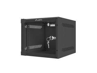 Lanberg Szafa rack Lanberg WF10-2304-10B (4U; 240mm / 280mm / 310 mm; wisząca; Szklane; 10"; kolor czarny)