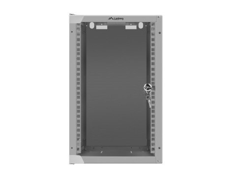 Lanberg Szafa rack Lanberg WF10-2309-10S (9U; 462mm / 280mm / 310 mm; wisząca; Szklane; 10"; kolor szary)