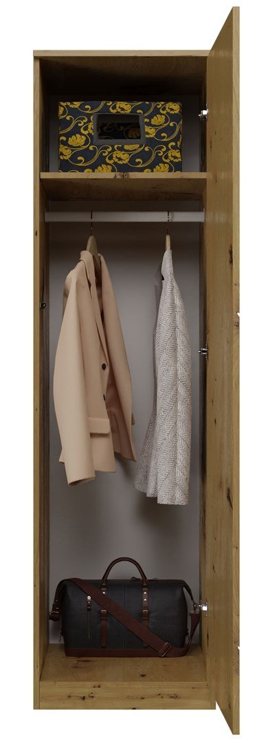 TOP E SHOP SZAFA GARDEROBA DRZWI PÓŁKI SD-50 DĄB ARTISAN