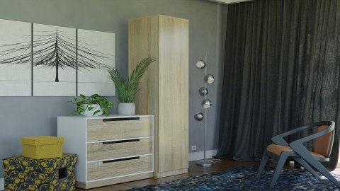 TOP E SHOP SZAFA GARDEROBA DRZWI PÓŁKI SD-50 DĄB SONOMA TOP E SHOP SZAFA GARDEROBA DRZWI PÓŁKI SD-50 DĄB SONOMA