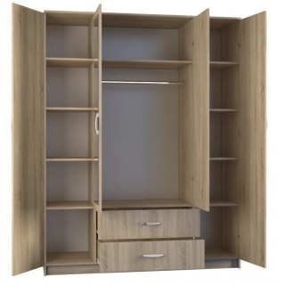 TOP E SHOP SZAFA ROMANA 160X205 SONOMA Z LUSTREM