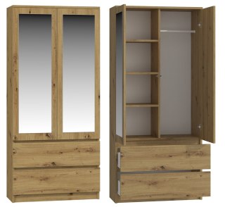 TOP E SHOP SZAFA SS-90 LUSTRO - DĄB ARTISAN