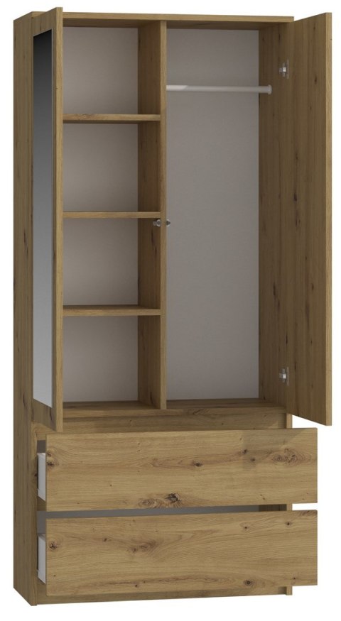 TOP E SHOP SZAFA SS-90 LUSTRO - DĄB ARTISAN