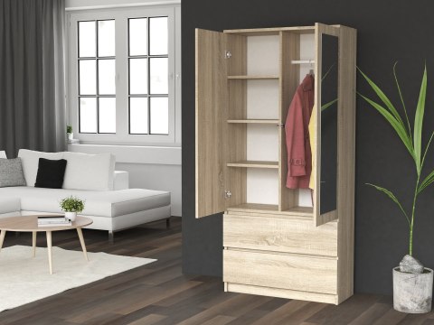 TOP E SHOP SZAFA SS-90 LUSTRO - DĄB SONOMA