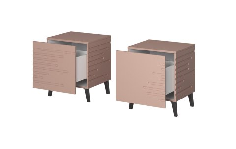 Cama MEBLE Szafka nocna NOVA 44x40x52 róż mat