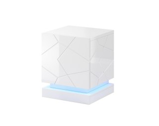 Cama MEBLE Szafka nocna QIU 2szt. 46x41,5xH53 biały połysk/biały połysk