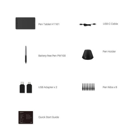 HUION Tablet graficzny Huion H1161