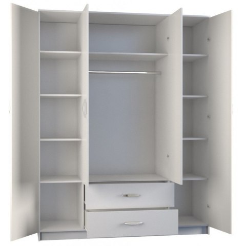 TOP E SHOP SZAFA ROMANA 160X205 BIAŁA BEZ LUSTRA