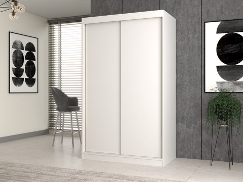 TOP E SHOP Szafa z drzwiami przesuwnymi IGA 120x61xH200 biel TOP E SHOP Szafa z drzwiami przesuwnymi IGA 120x61xH200 biel