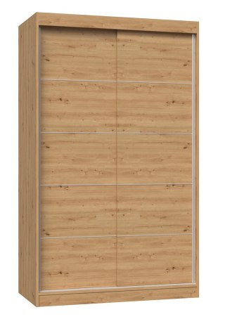 TOP E SHOP Szafa z drzwiami przesuwnymi i ozdobnymi szprosami IGA 120x61xH200 artisan
