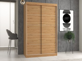 TOP E SHOP Szafa z drzwiami przesuwnymi i ozdobnymi szprosami IGA 120x61xH200 artisan