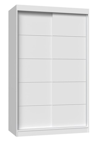 TOP E SHOP Szafa z drzwiami przesuwnymi i ozdobnymi szprosami IGA 120x61xH200 biel