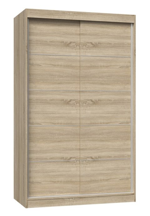 TOP E SHOP Szafa z drzwiami przesuwnymi i ozdobnymi szprosami IGA 120x61xH200 sonoma TOP E SHOP Szafa z drzwiami przesuwnymi i ozdobnymi szprosami IGA 120x61xH200 sonoma