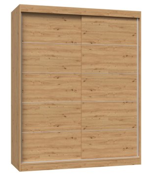 TOP E SHOP Szafa z drzwiami przesuwnymi i ozdobnymi szprosami IGA 160x61xH200 artisan