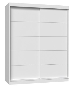 TOP E SHOP Szafa z drzwiami przesuwnymi i ozdobnymi szprosami IGA 160x61xH200 biel