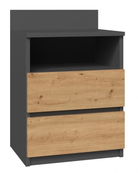 TOP E SHOP Szafka nocna M1 40x32xH59 antracyt/artisan TOP E SHOP Szafka nocna M1 40x32xH59 antracyt/artisan