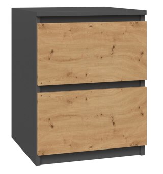 TOP E SHOP Szafka nocna W2 40x40xH52 antracyt/artisan