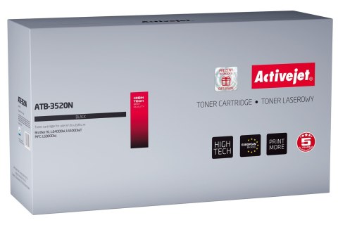 Activejet Activejet ATB-3520N Toner (zamiennik Brother TN-3520; Supreme; 20000 stron; czarny) Activejet Activejet ATB-3520N Toner (zamiennik Brother TN-3520; Supreme; 20000 stron; czarny)