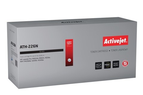 Activejet Activejet ATH-226N Toner (zamiennik HP 226A CF226A; Supreme; 3100 stron; czarny) Activejet Activejet ATH-226N Toner (zamiennik HP 226A CF226A; Supreme; 3100 stron; czarny)