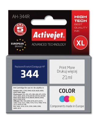 Activejet Activejet AH-344R Tusz (zamiennik HP 344 C9363EE; Premium; 21 ml; kolor)