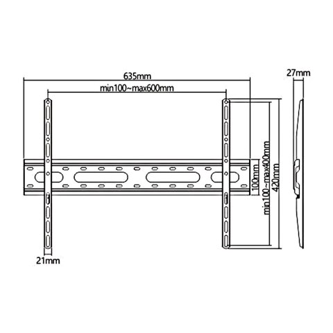 Maclean MACLEAN UCHWYT EKONOMICZNY TV 31-70" 45KG MC-939 Maclean MACLEAN UCHWYT EKONOMICZNY TV 31-70" 45KG MC-939