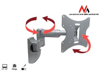 Maclean Uchwyt ścienny do monitora Maclean MC-503S (Obrotowy, ścienne, Uchylny; 23" - 42"; max. 30kg)
