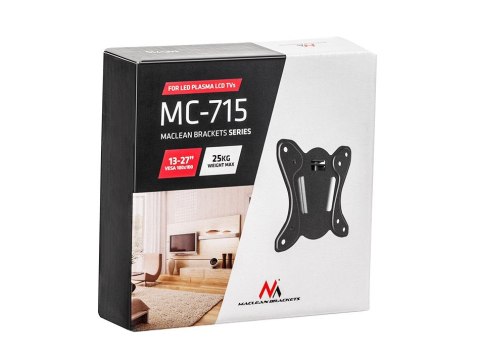 Maclean Uchwyt ścienny do telewizora Maclean MC-715 (Stały - 27"; max. 25kg)