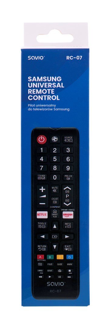 SAVIO Pilot uniwersalny SAVIO RC-07 (telewizory) SAVIO Pilot uniwersalny SAVIO RC-07 (telewizory)